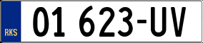 Truck License Plate